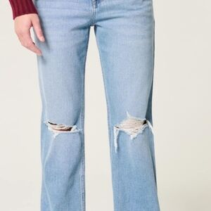 Hollister Light Blue Distressed Women Jeans